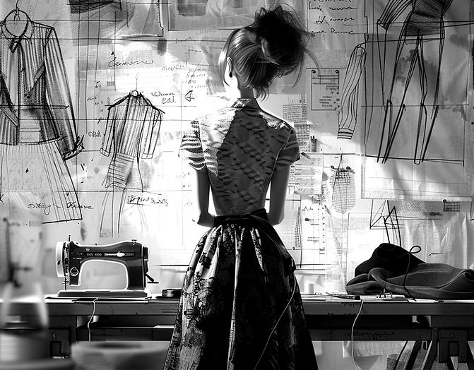 stilista disegnata con intelligenza artificiale