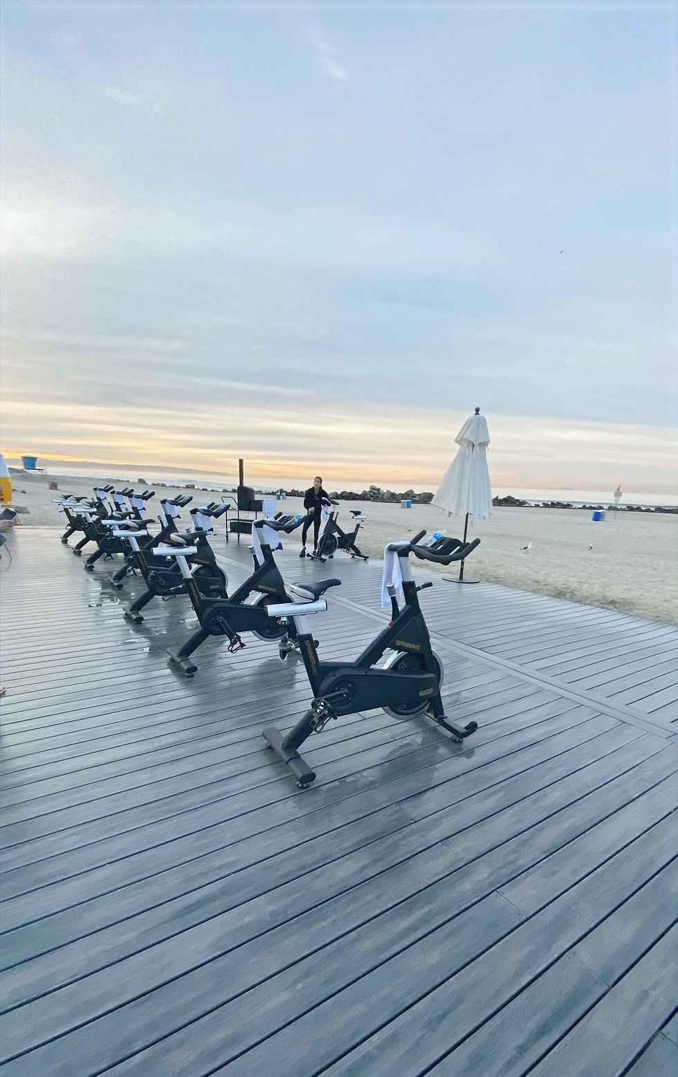 Beach Spin Class Outdoors at Hotel Del Coronado