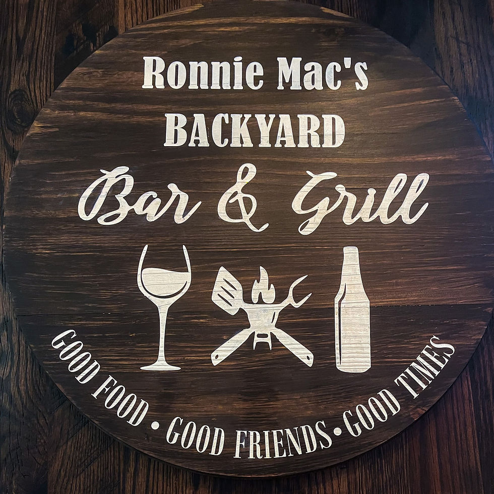 Round wood large custom signs