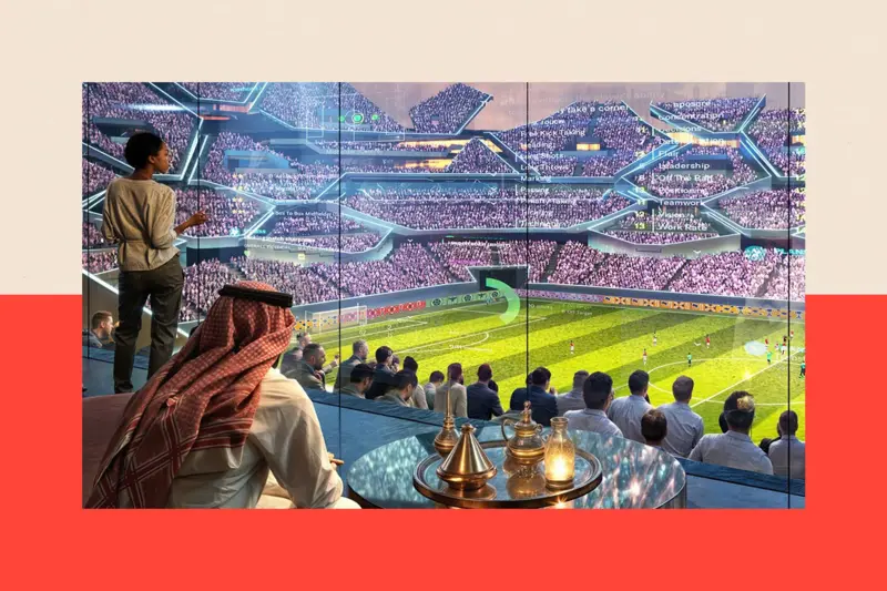 Arabia Saudita se ha posicionado como un imán para los deportes (imagen generada por computadora).