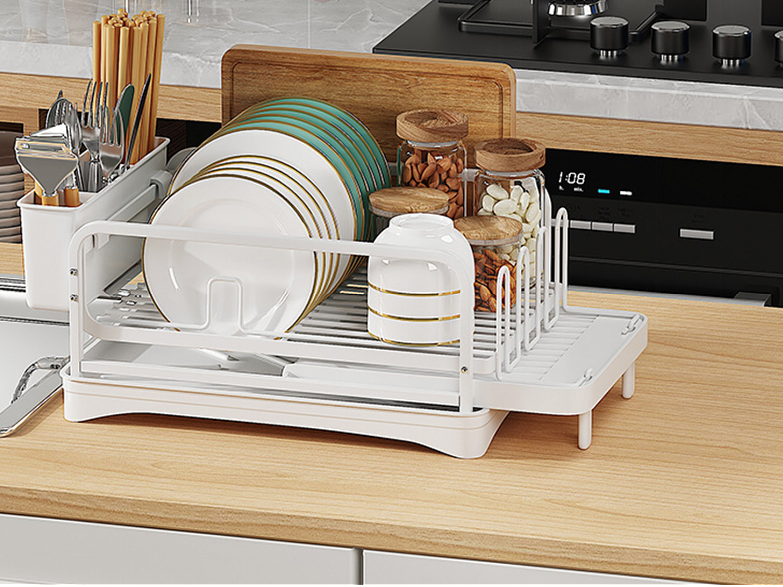 Thumbnail: 2-Tier Expandable Dish Drying Rack