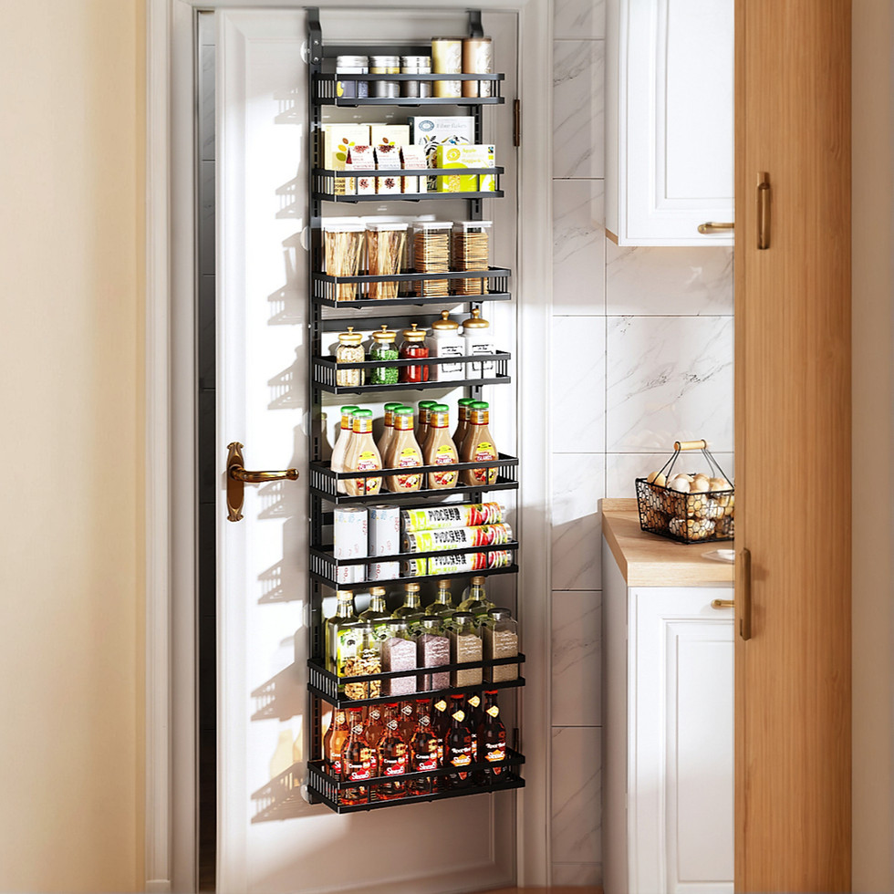 Thumbnail: Multiple Tiers Over The Door Pantry Organizer
