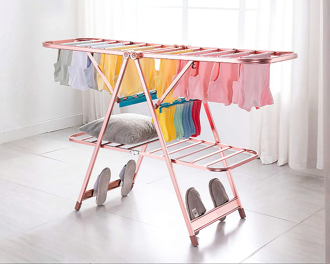 Thumbnail: Foldable Clothes Drying Rack