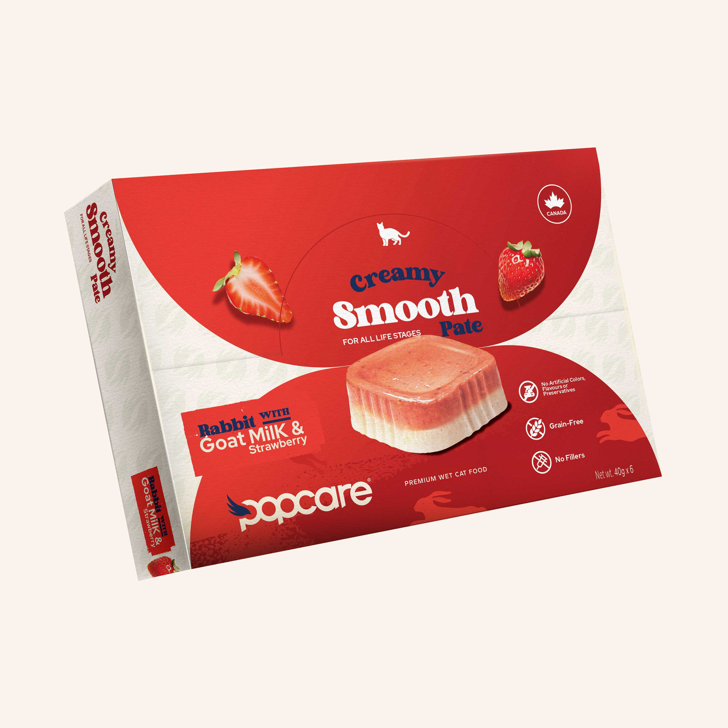 Creamy smooth pate- rabbit with Goat Milk & strawberry