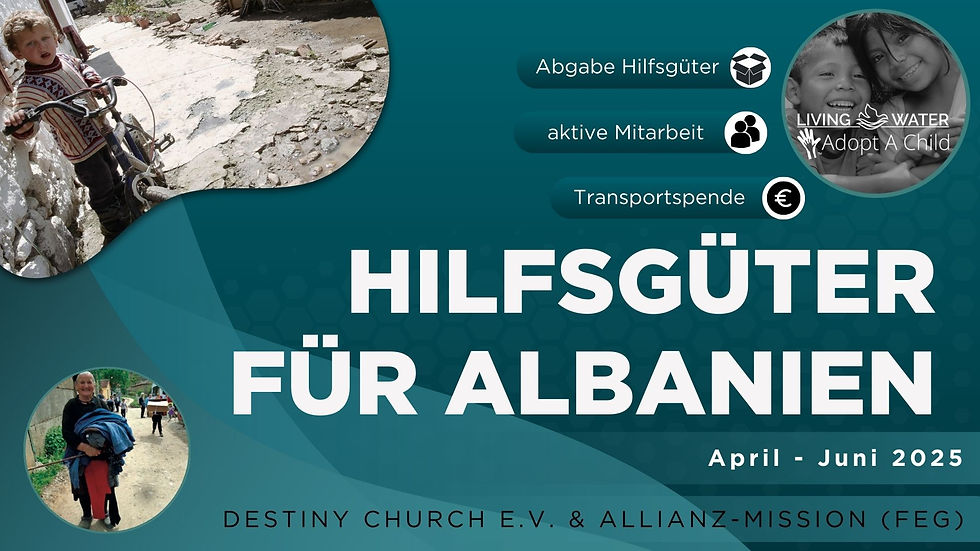 Hilfsgüter für ALBANIEN