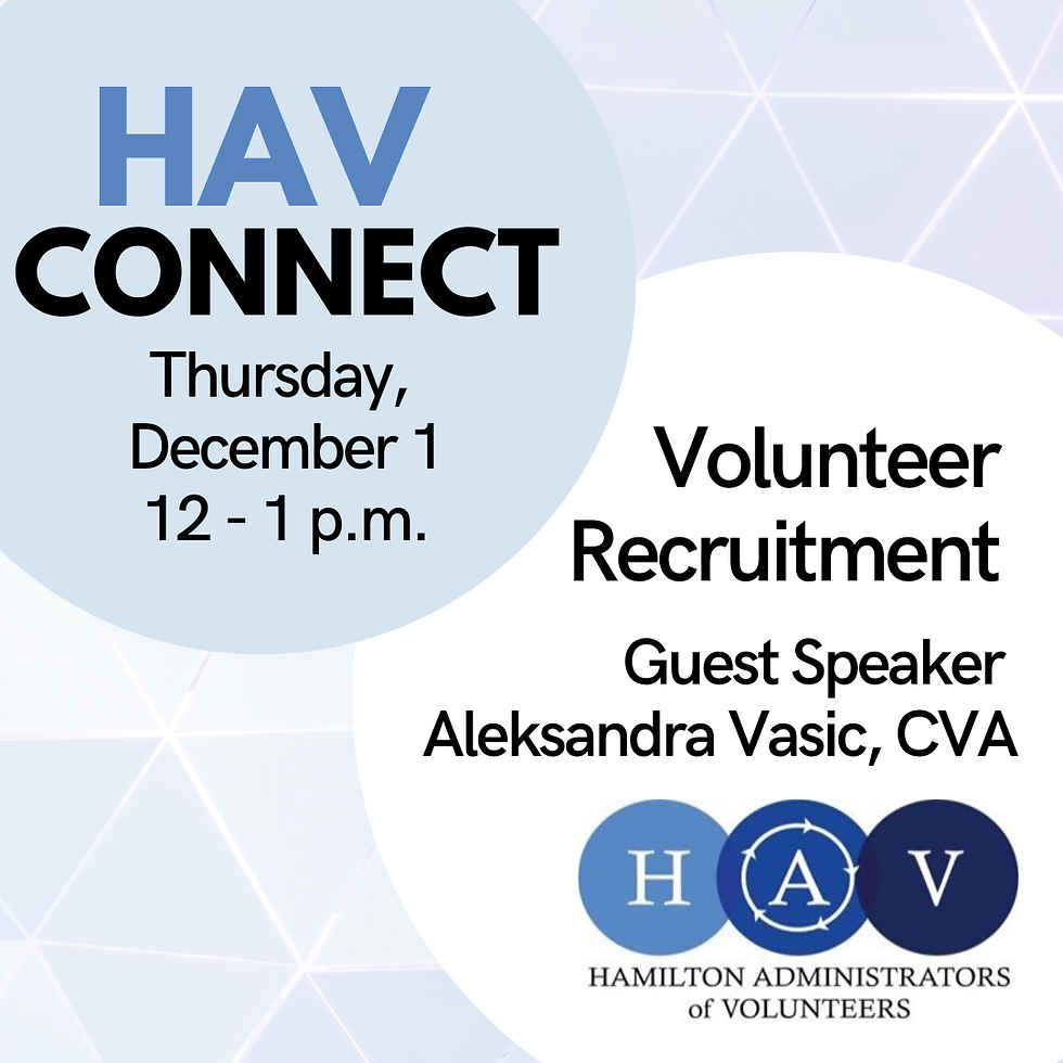 HAV Connect - Volunteer Recruitment