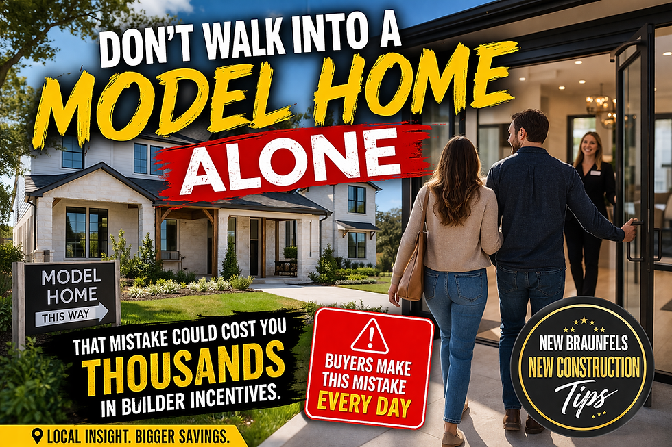 dont walk model home without a realtor