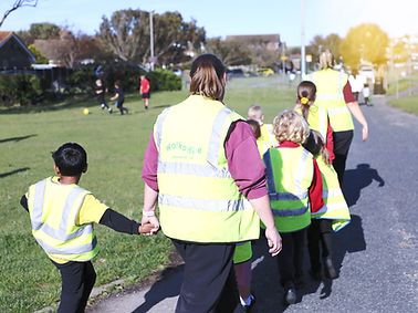 Children going for a walk