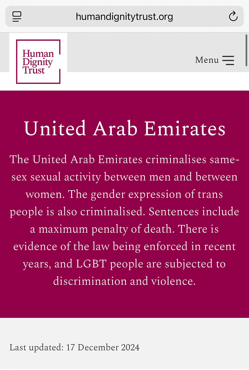 via Human Dignity Trust