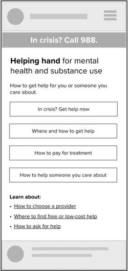 Early prototype--designing for a mobile-first experience