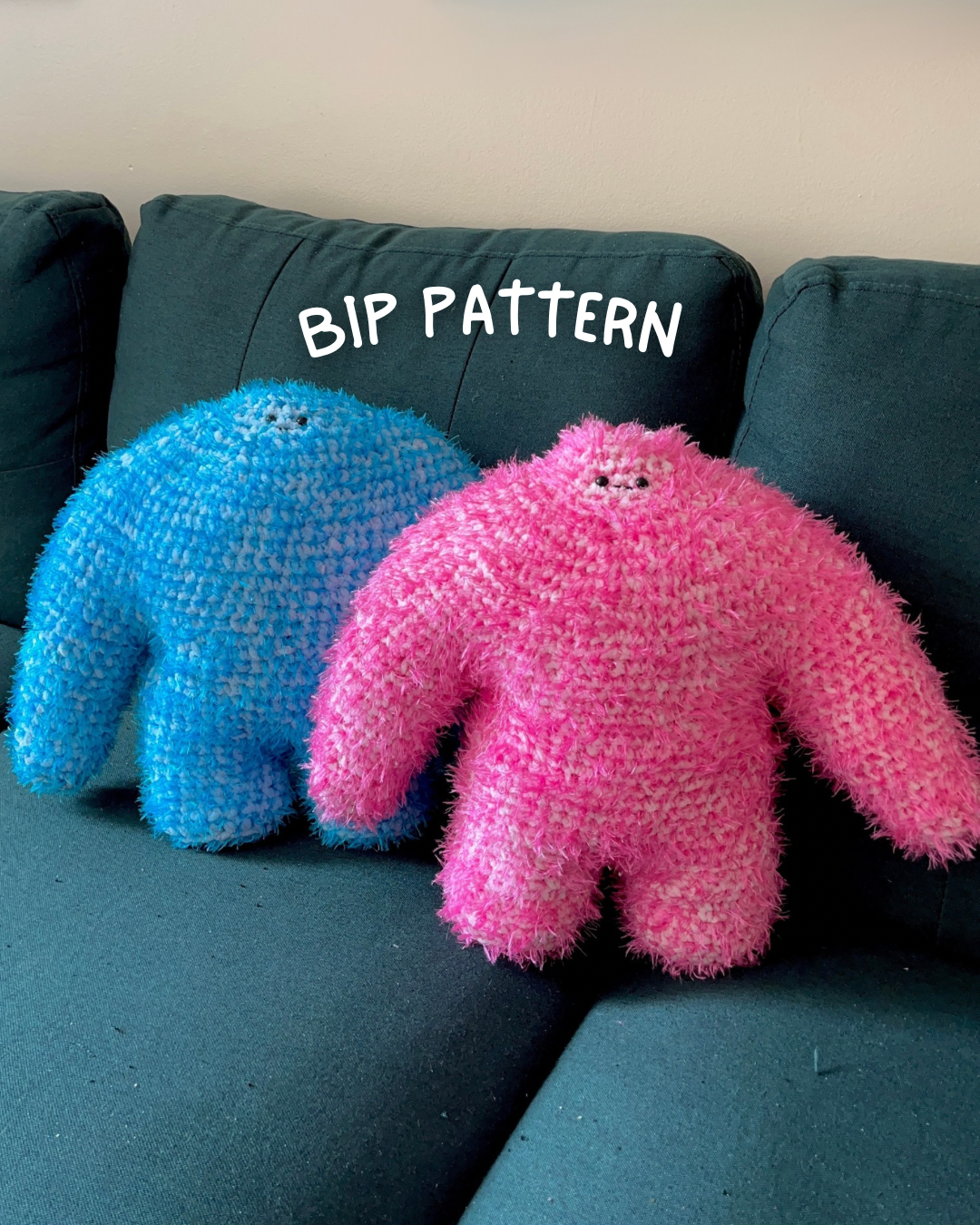 Bip Pattern- No Sew Crochet Muscle Man Plushie