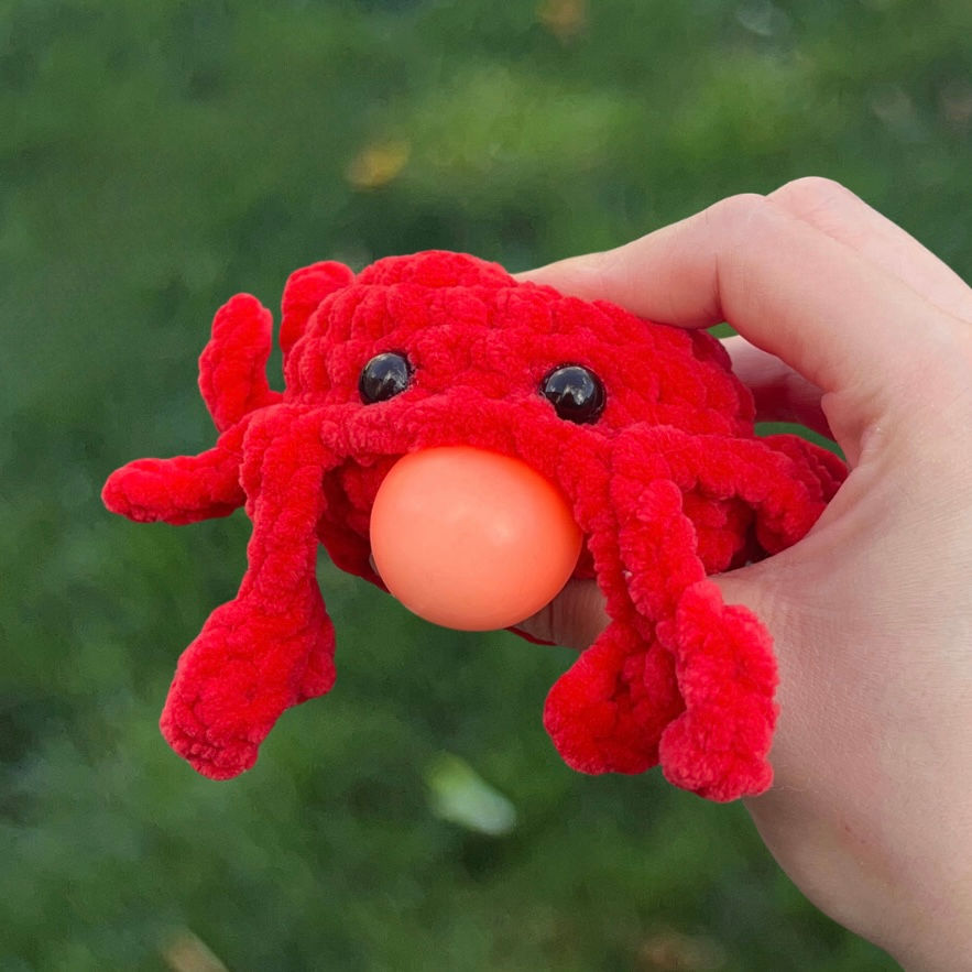 Thumbnail: Stress Pets PATTERN/ Crochet Octopus and Crab Fidget Toy Pattern