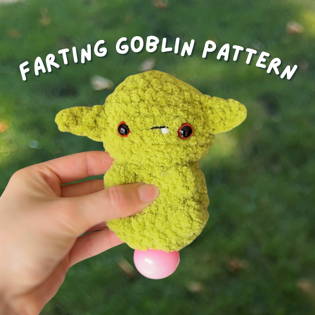 Farting Goblin PATTERN/ Crochet Goblin Fidget Toy
