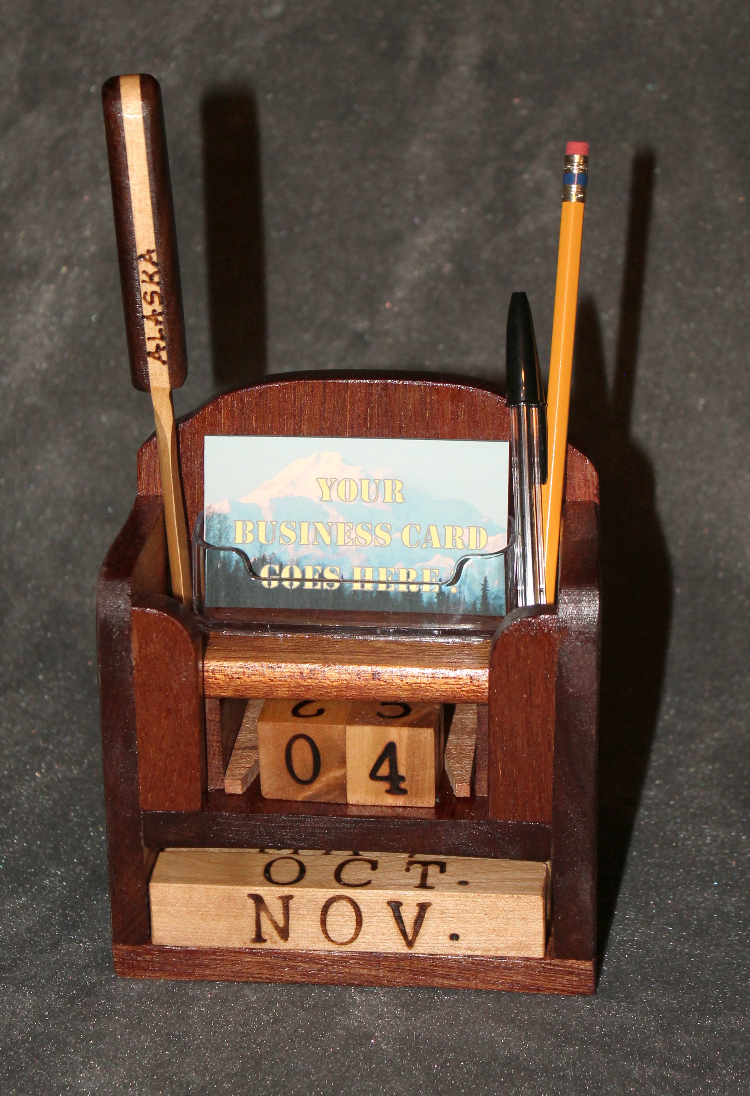 Vintage Mahogany Desk Set