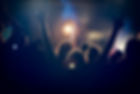 Silhouet van concertpubliek