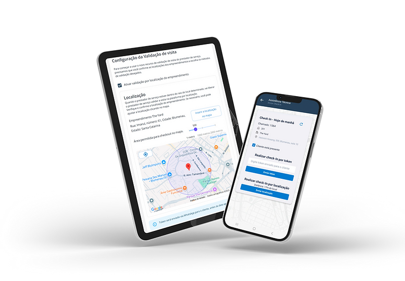Tela da Assitência Técnica da FastBuilt