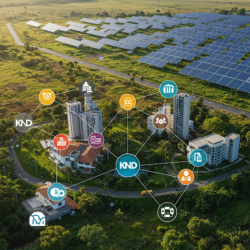 Imagem que apresenta natureza e sustentabilidade e as conexões da KND Consultoria com diferentes setores do mercado