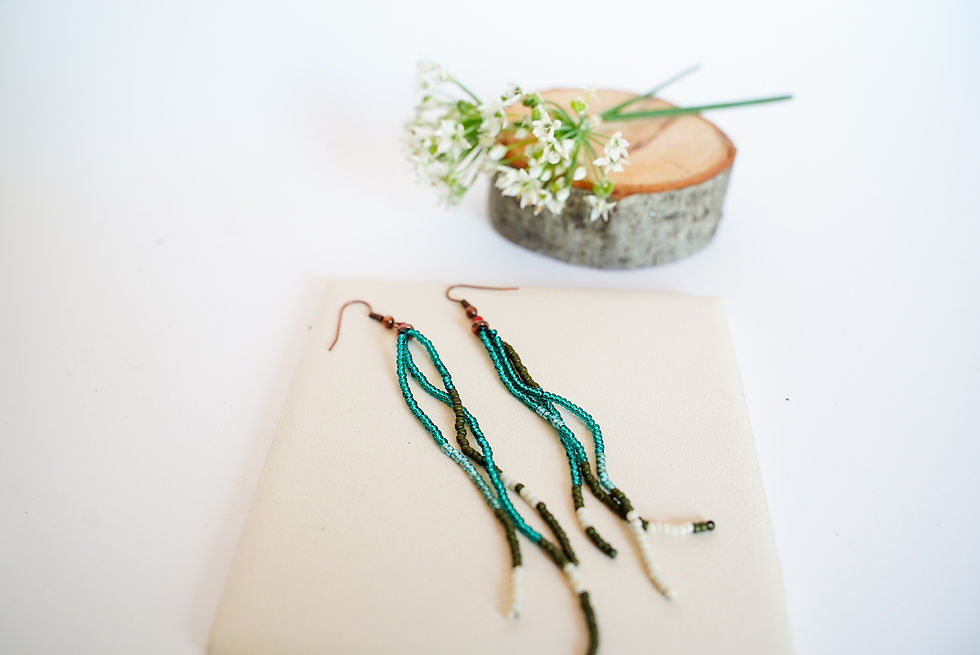 Thumbnail: Seed bead earrings