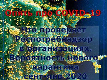Что проверяет Роспотребнадзор. COVID-19 проверки. Вероятность нового карантина сентябрь - январь