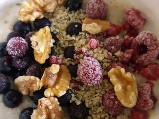 Havermoutpap met roodfruit