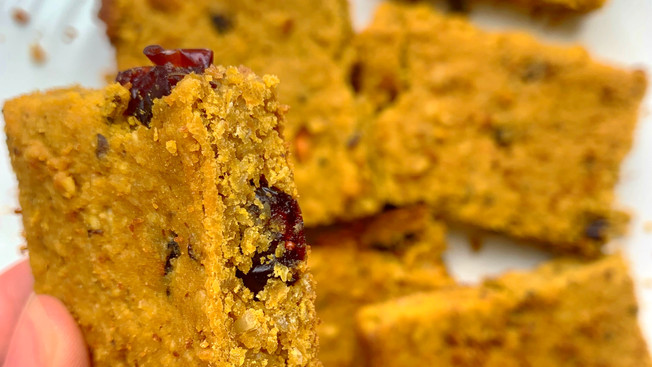 Barras de Proteína Sabor Zanahoria y Arándanos