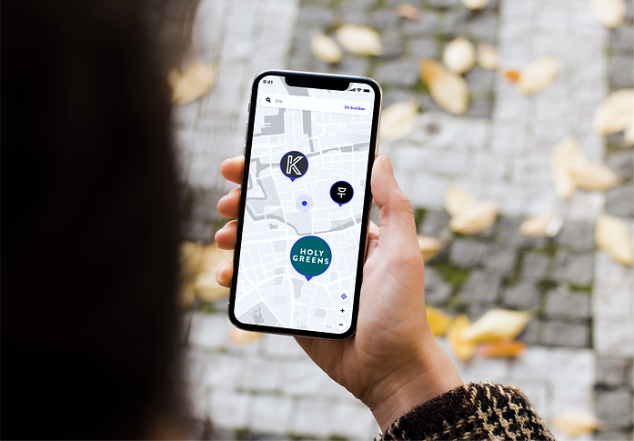 Walking with iPhone X (Mockuuups Studio)