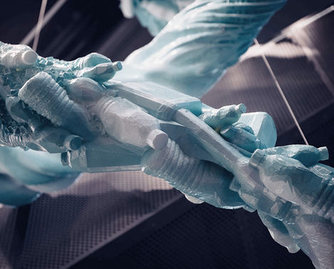 Arturo Tedeschi bECOme 3d printed installation for Adidas (2021)