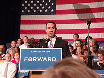 Eugene DePasquale speaking on stage, highlighting his leadership and experience in Pennsylvania politics for AG 2024.