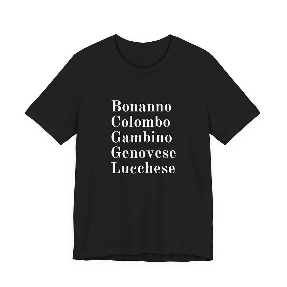 Thumbnail: Classic Five Families, New York, Mafia, T-Shirt