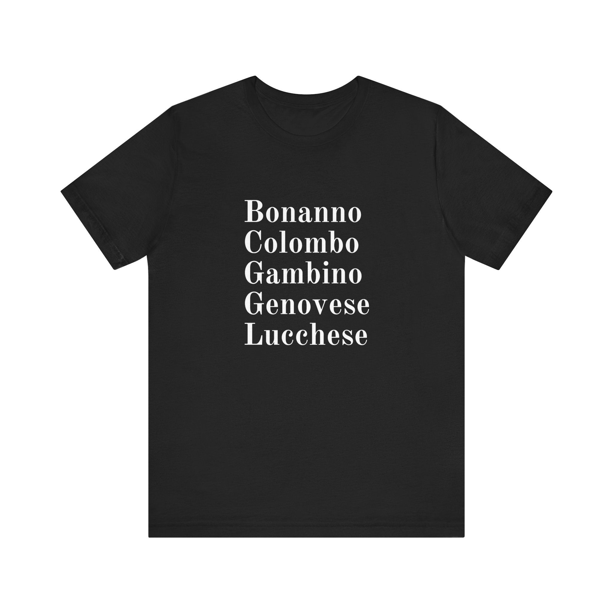 Classic Five Families, New York, Mafia, T-Shirt