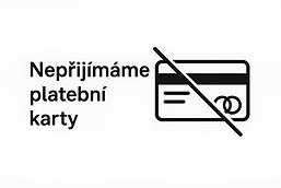 nepřijímáme platební karty