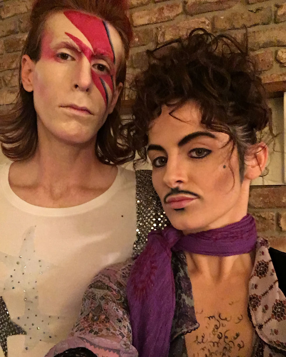 David Bowie and Prince costumes