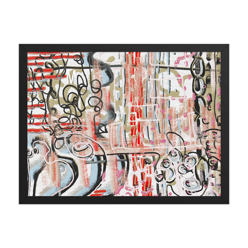Miniatura: "Melodica 00.1" Framed print