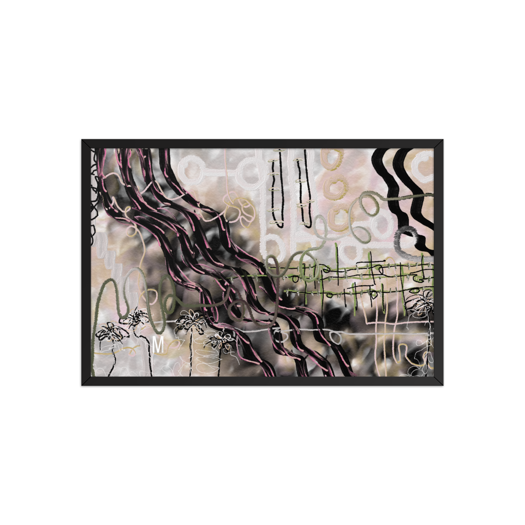 "Melodica 00.4" Framed print