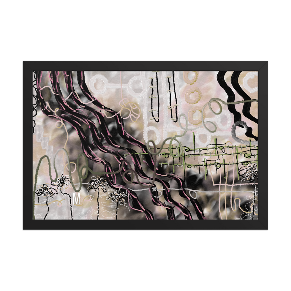 Thumbnail: "Melodica 00.4" Framed print