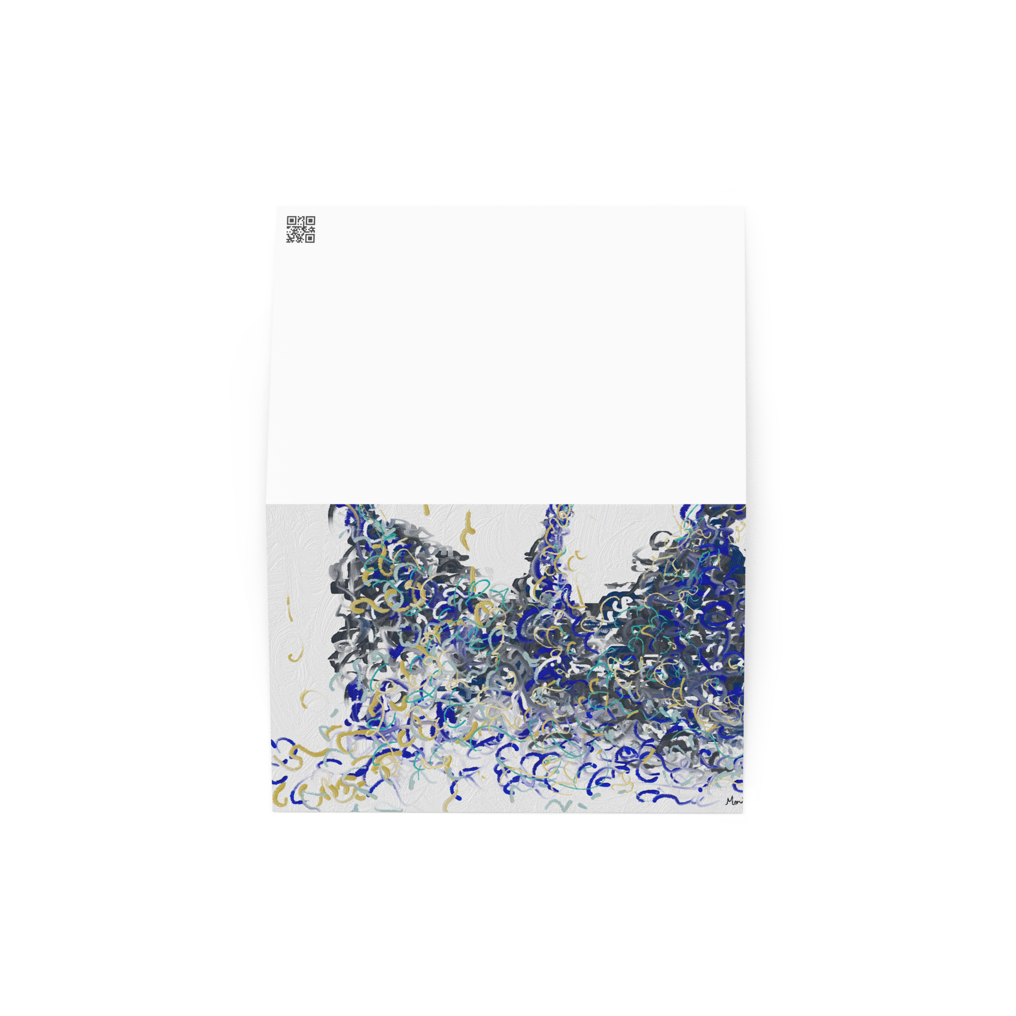 Blue 00.4 Greeting card