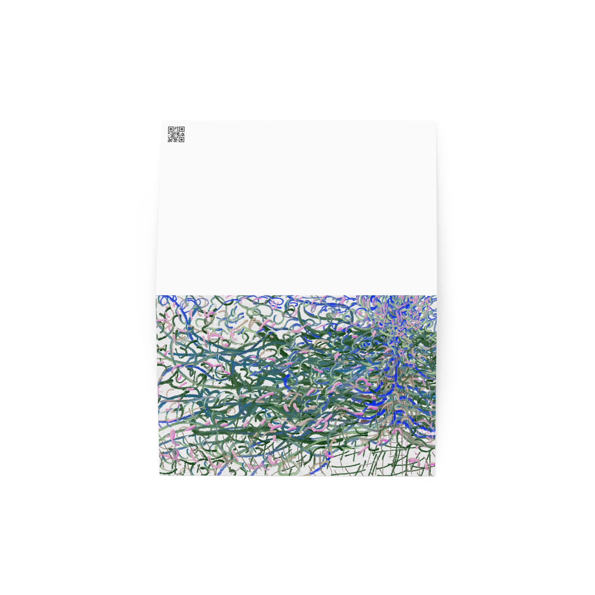 Blue 00.3 Greeting card