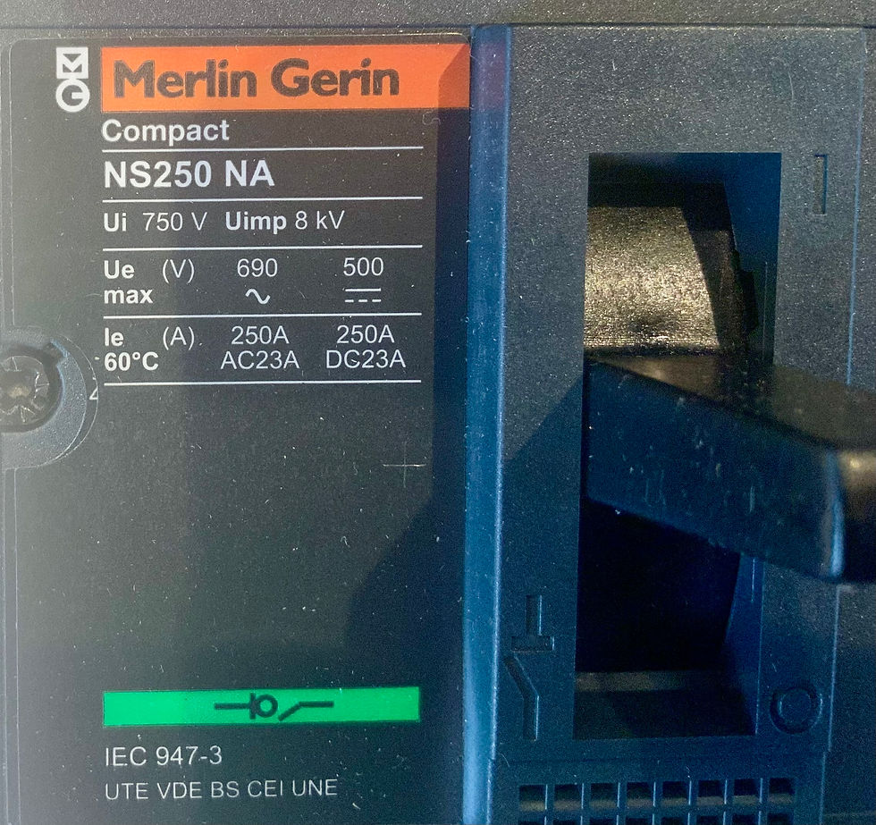 Thumbnail: Merlin Gerin MGP2503NA MCCB 250A 3P NS250NA Label