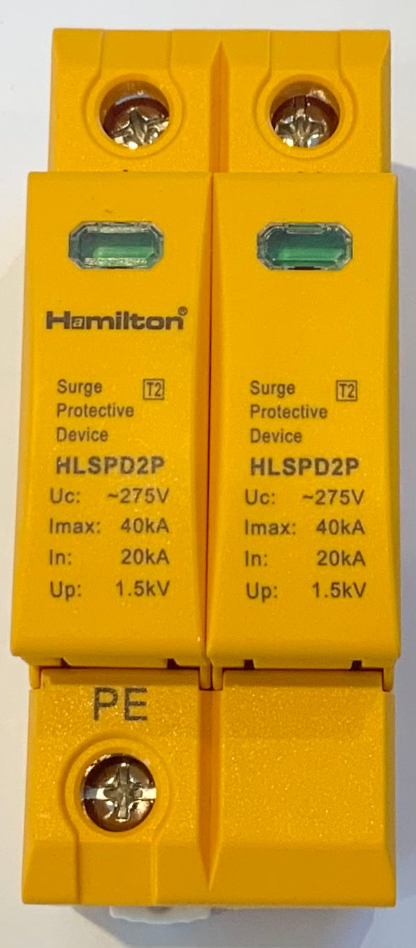 Hamilton HLSPD2P Surge Protection Device 2P