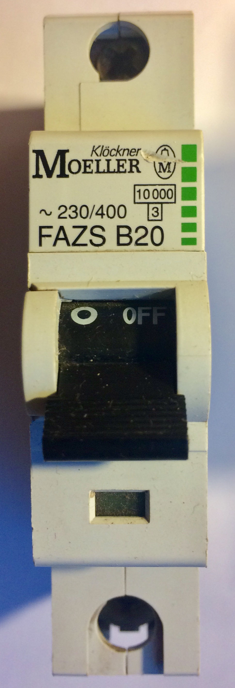 Moeller FAZS B20 MCB 20A Type B