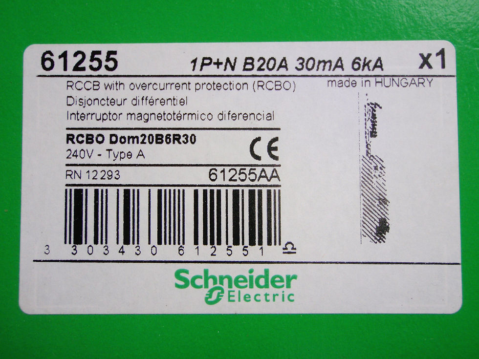 Thumbnail: Schneider RCBO DOM20B6R30 B20 | 20A Type B 30mA