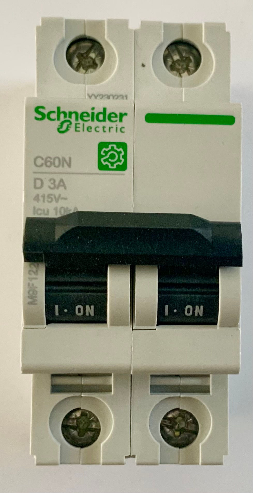 Schneider M9F12203 D3A MCB 2P 3A Type D C60N Multi9