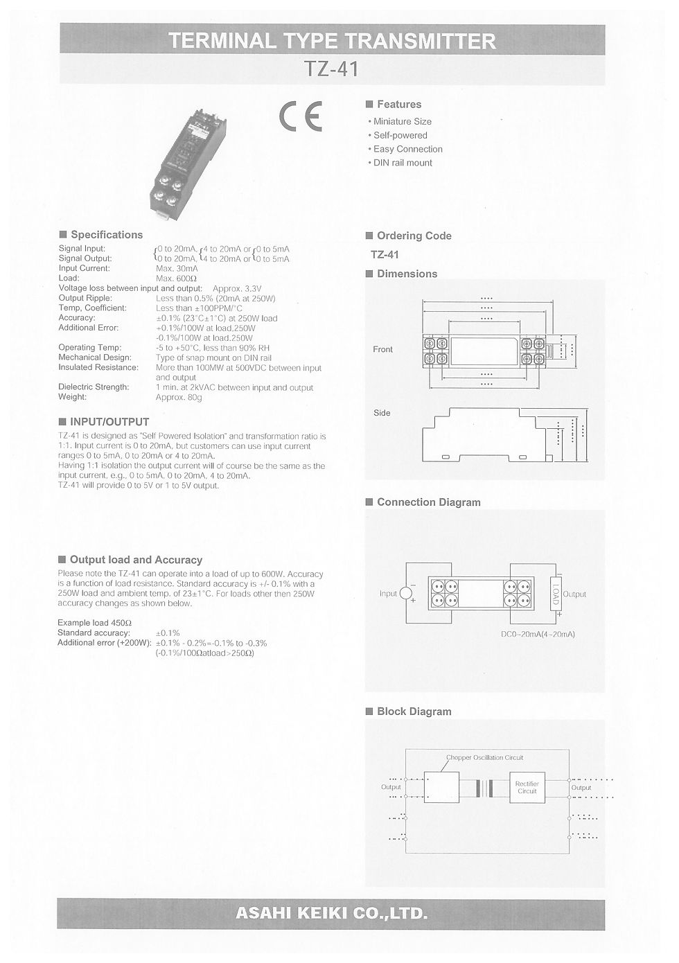 Thumbnail: TZ-41 Terminal Type Transmitter