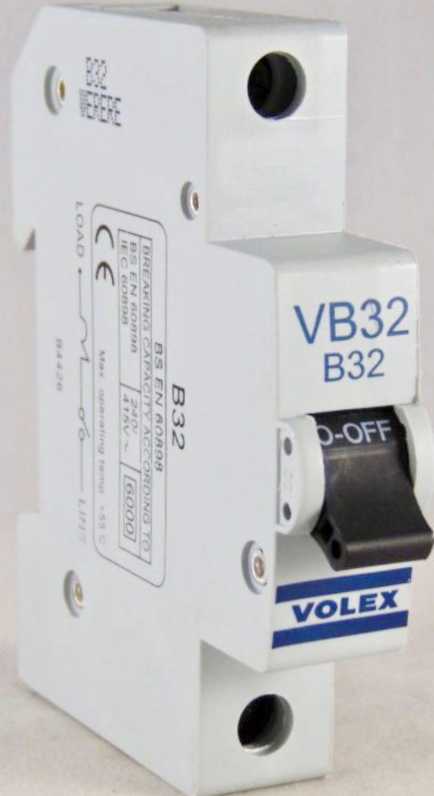 Volex VB32 MCB 32A Type B