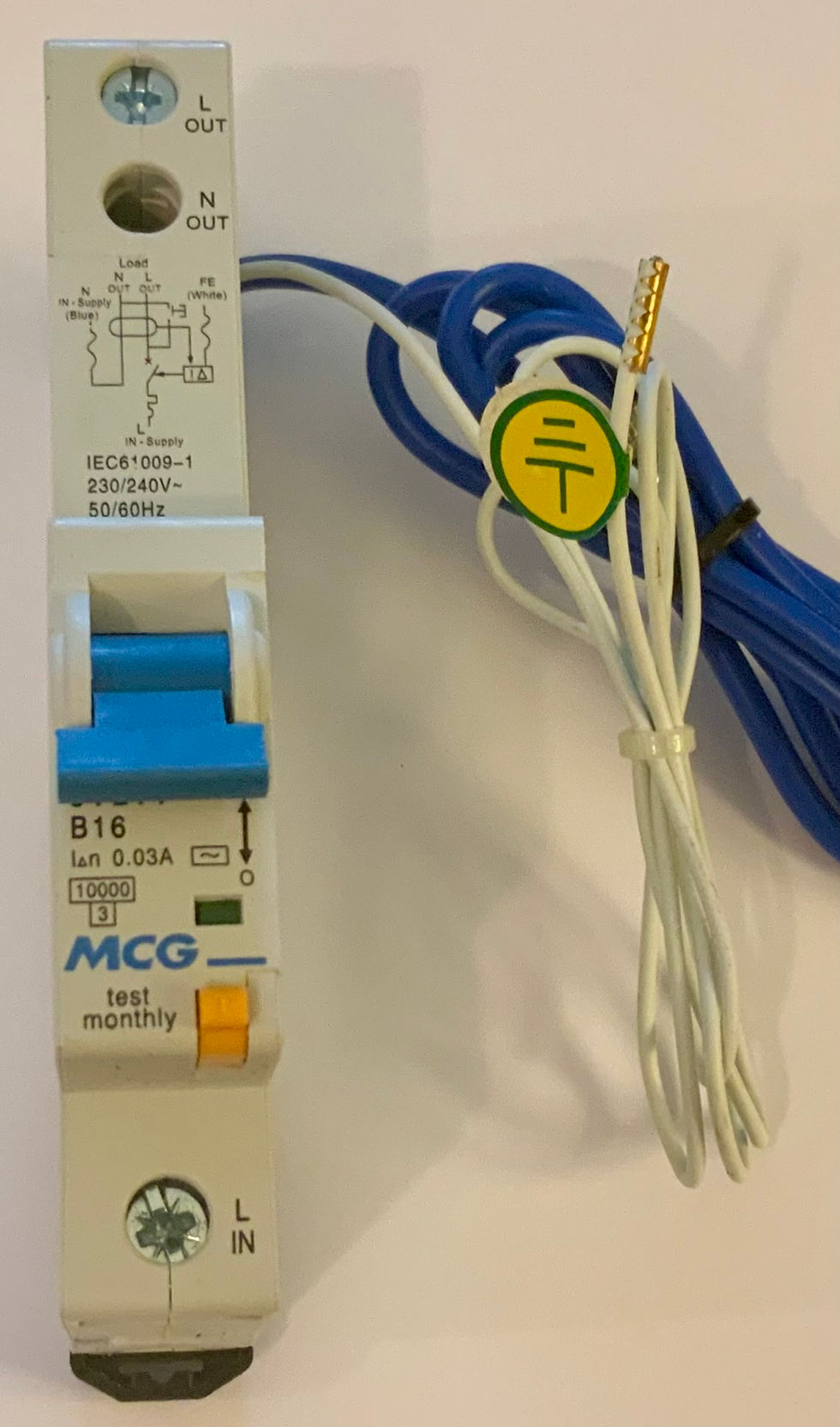 MCG 2P1630SM10B RCBO B16 16A Type B 30mA