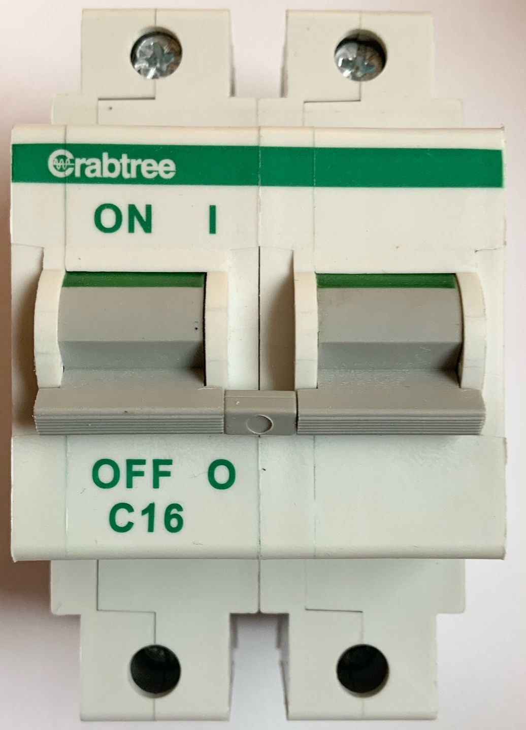 Crabtree Polestar 62C/16 MCB 16A Type C 2P