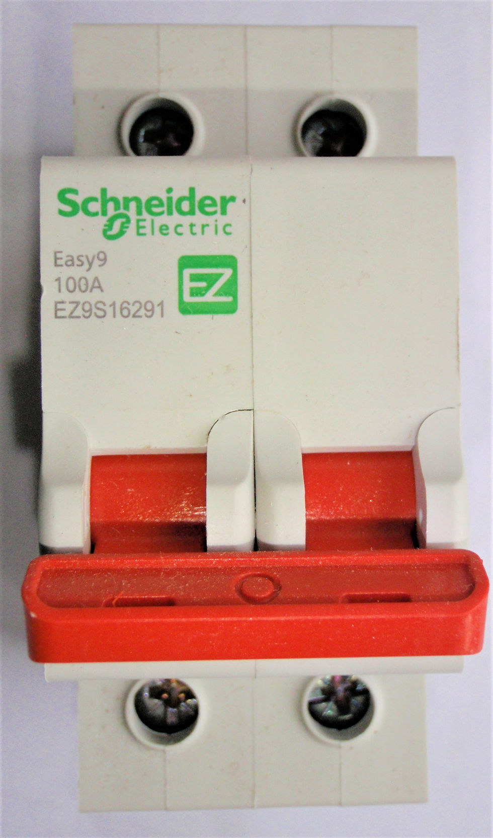 Schneider EZ9S16291 Easy9 Switch Disconnector, 2P, 100 A, 400 V, 50/60 Hz