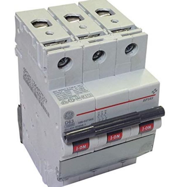 GE EP103D63 MCB D63 3P 63A Type D 566860