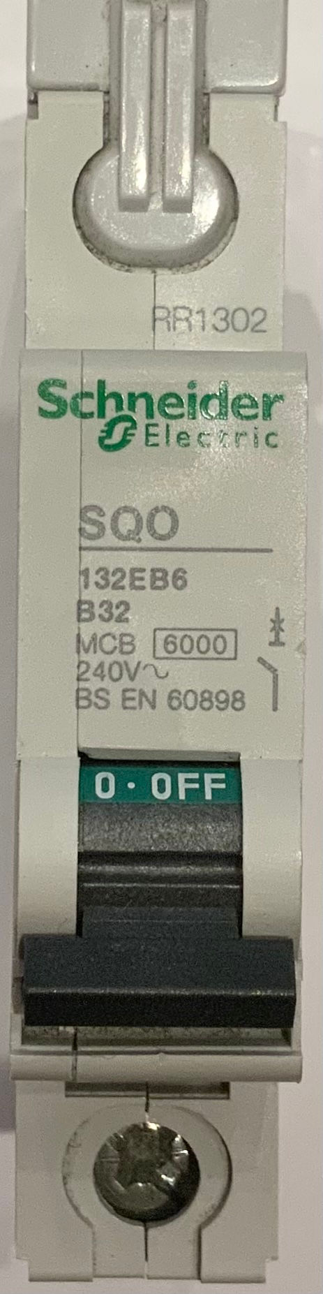 Schneider SQO132EB6 B32 MCB 1 Pole Type B 32A