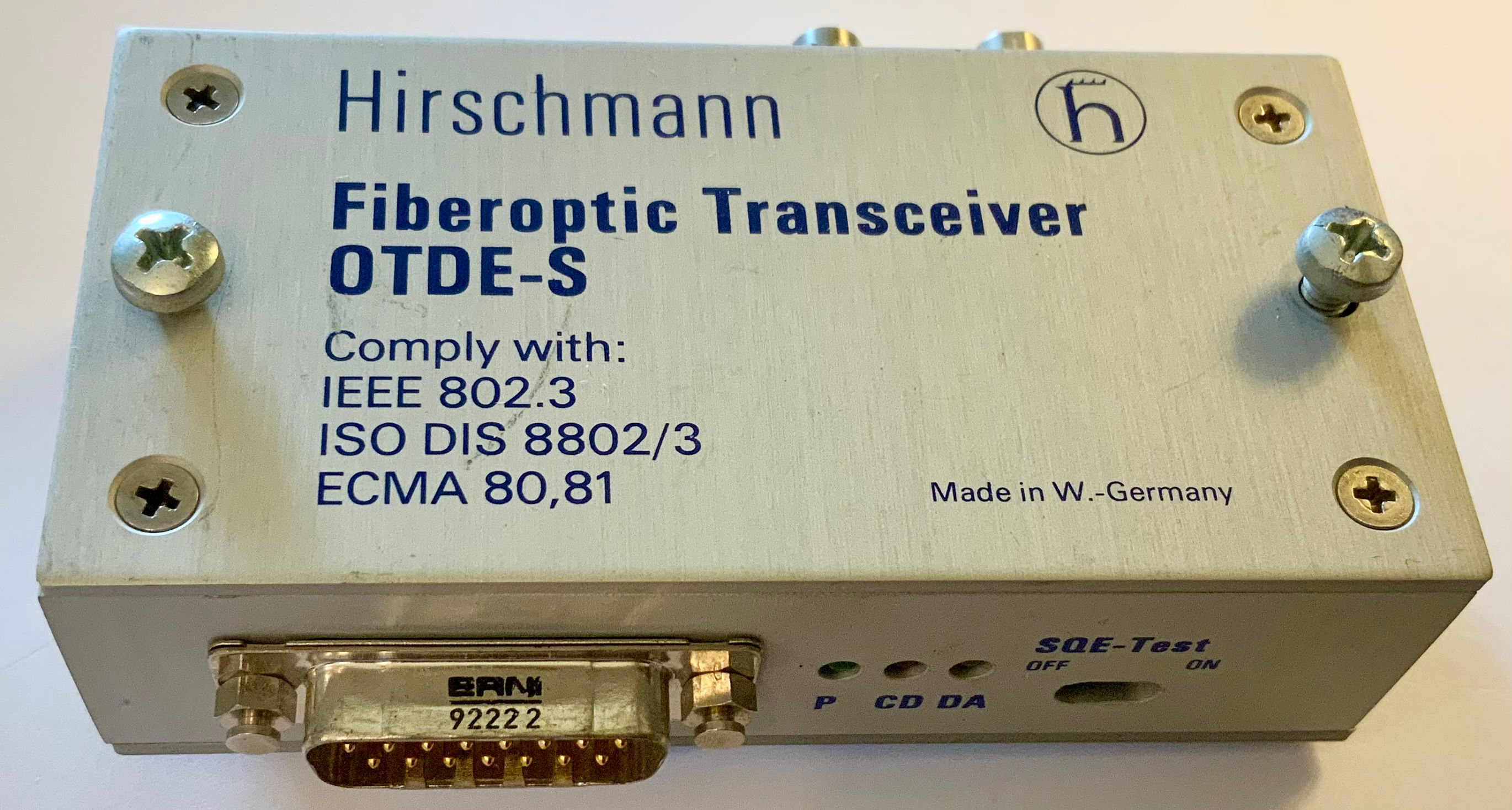 Hirschmann fiberoptic transceiver OTDE-S